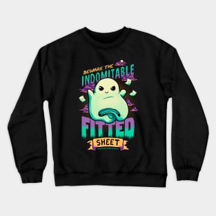 Indomitable Fitted Sheet // Funny, Halloween, Adulting Crewneck Sweatshirt